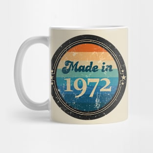 Retro Vintage Made In 1972 Mug